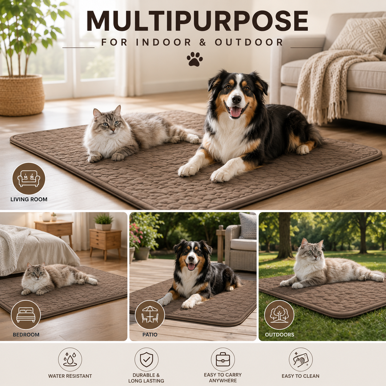 Extra Large Cooling Pet Bed for Dogs and Cats