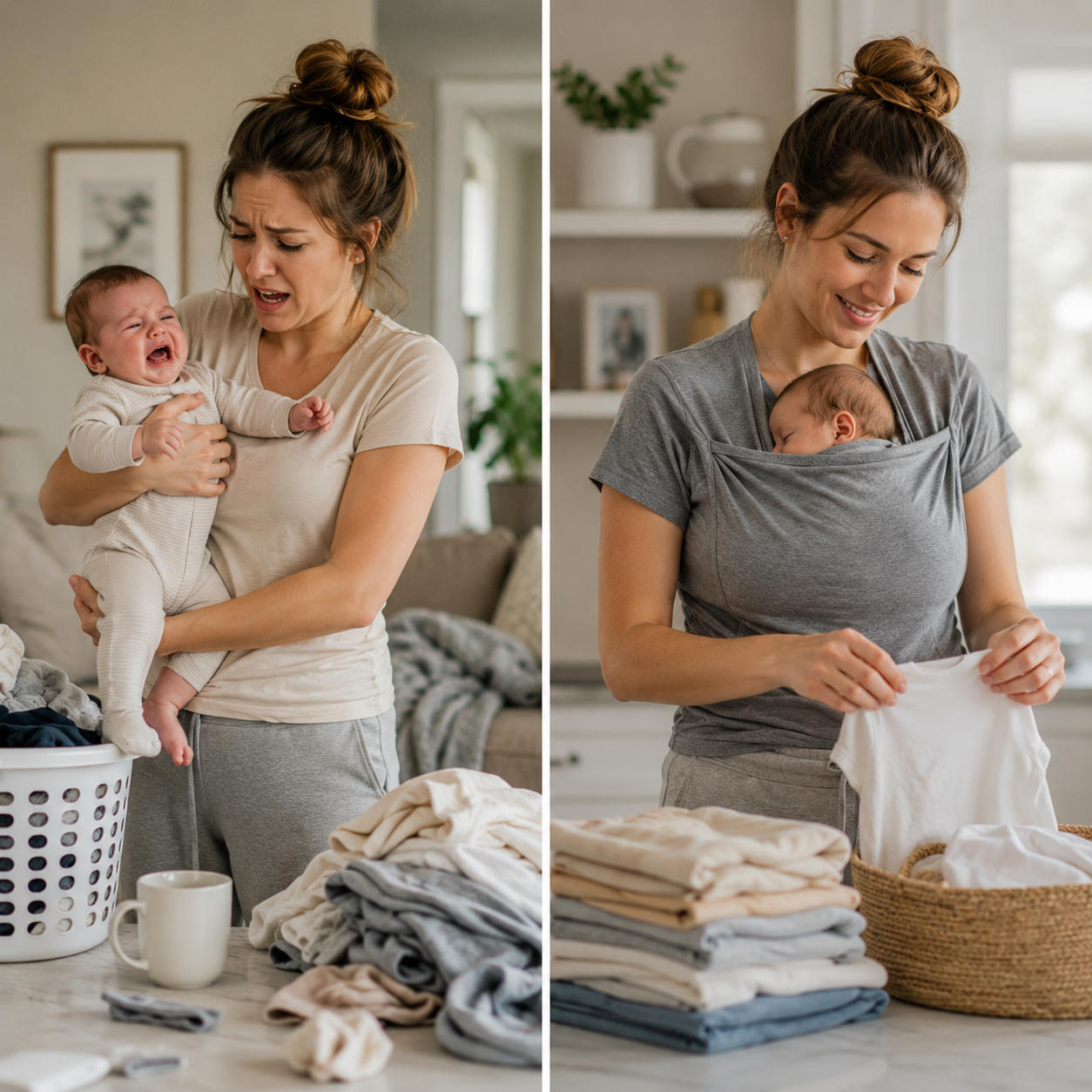Innovative Babywearing Shirt for Hands-Free Parenting & Nursing
