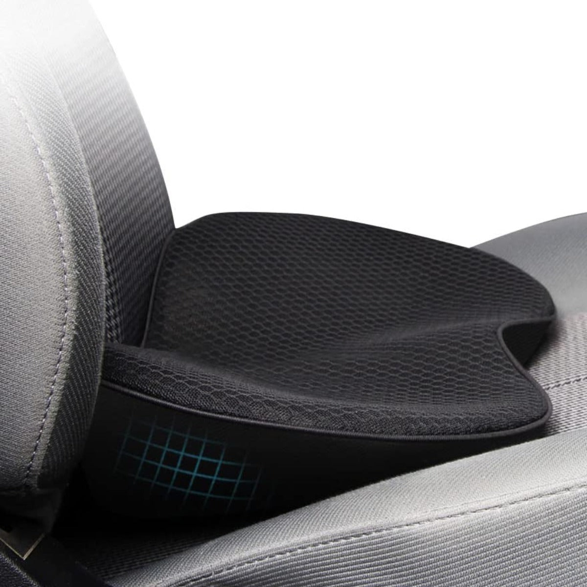 Premium Auto Seat Cushion with Integrated Lumbar Support Pad
