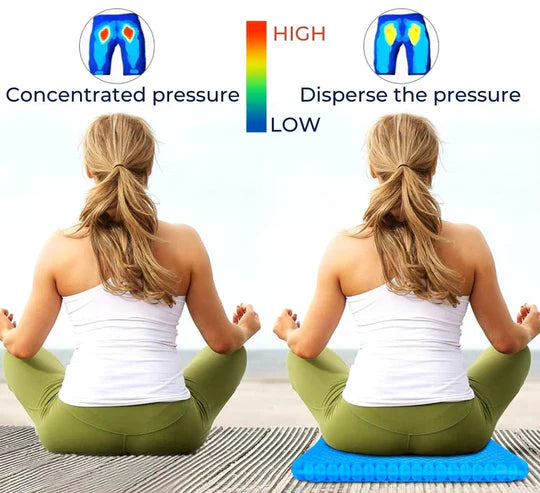 Orthopedic Gel Seat Cushion for Tailbone and Lumbar Support