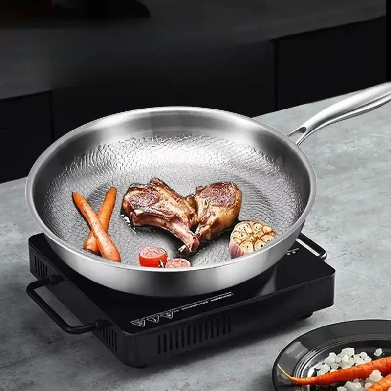 Premium Titanium Hammered Non-Stick Frying Pan for Durable, Chemical-Free Cooking and Superior Heat Performance