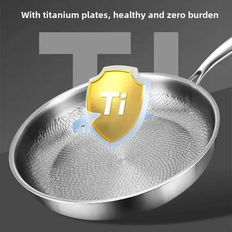 Premium Titanium Hammered Non-Stick Frying Pan for Durable, Chemical-Free Cooking and Superior Heat Performance