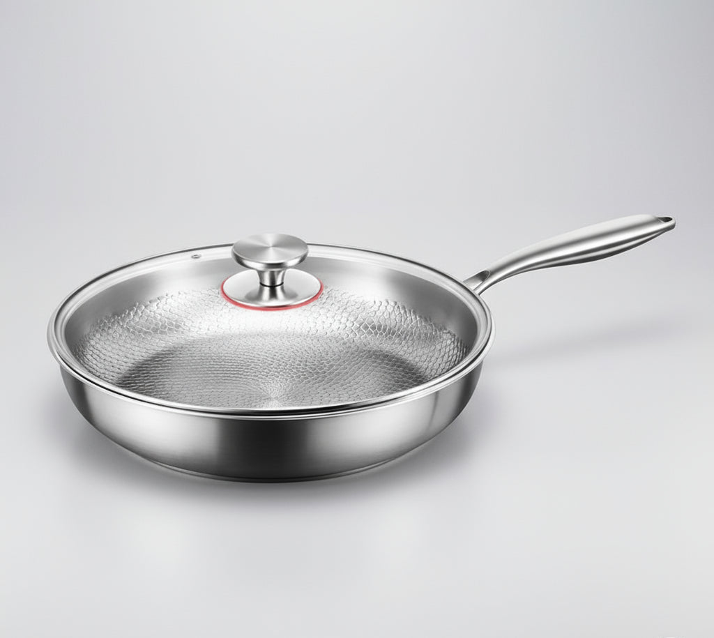 Premium Titanium Hammered Non-Stick Frying Pan for Durable, Chemical-Free Cooking and Superior Heat Performance