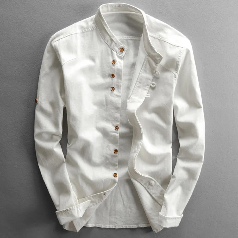 Men's Elegant Shirt | Stand Collar
