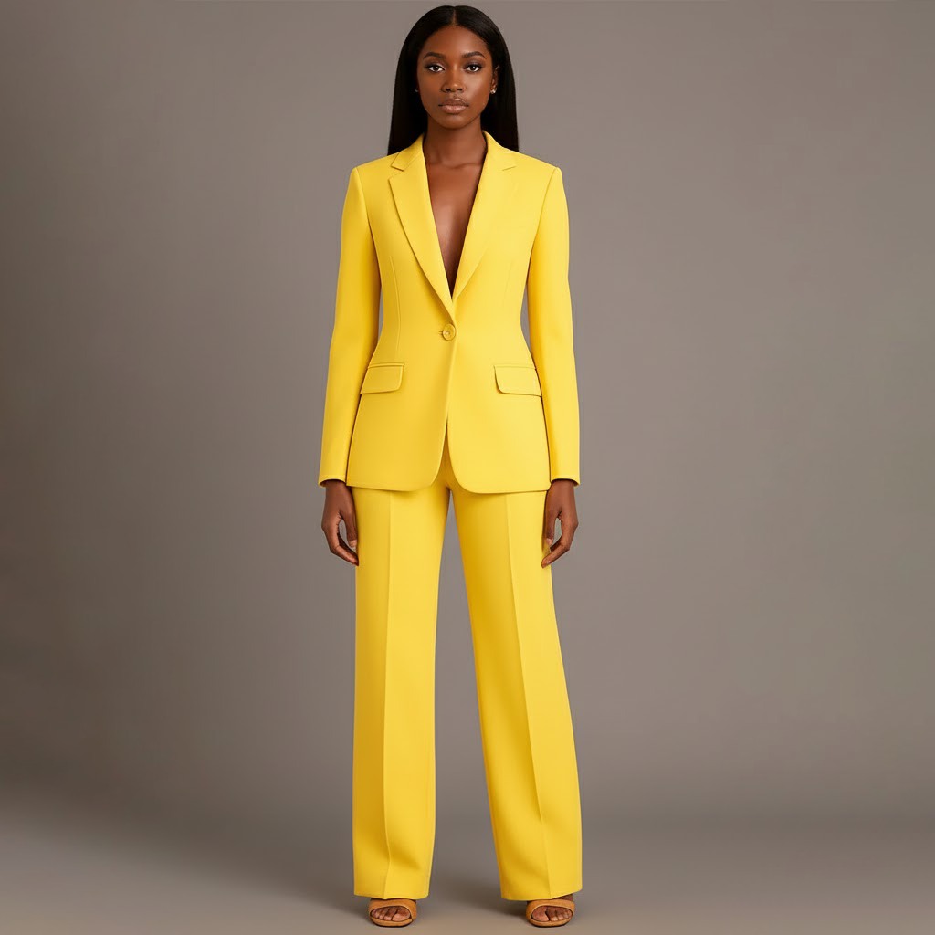 Women's Formal Suit Set | Tailored Long