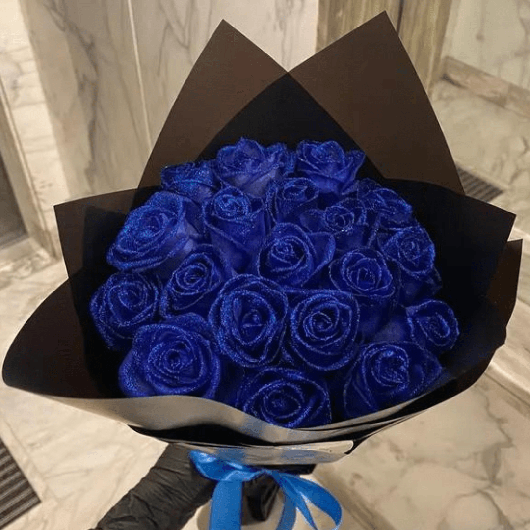 Artificial Glitter Rose - Designed for Long-Lasting Elegance and Luxurious Home Decoration Without Maintenance