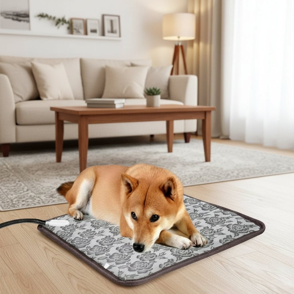 Electric Pet Heating Pad with Temperature Control and Waterproof Surface