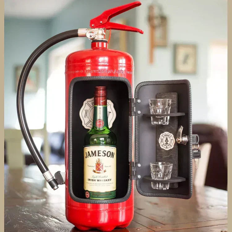 Fire Extinguisher | Concealed Fire Extinguisher with Secret Drink Compartment