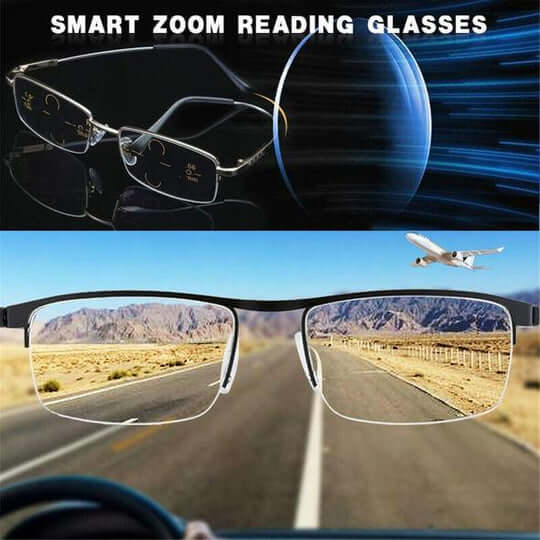 Progressive Glasses | Multifocal Lenses for Near and Distant Vision | Anti-Reflective Coating and UV Protection