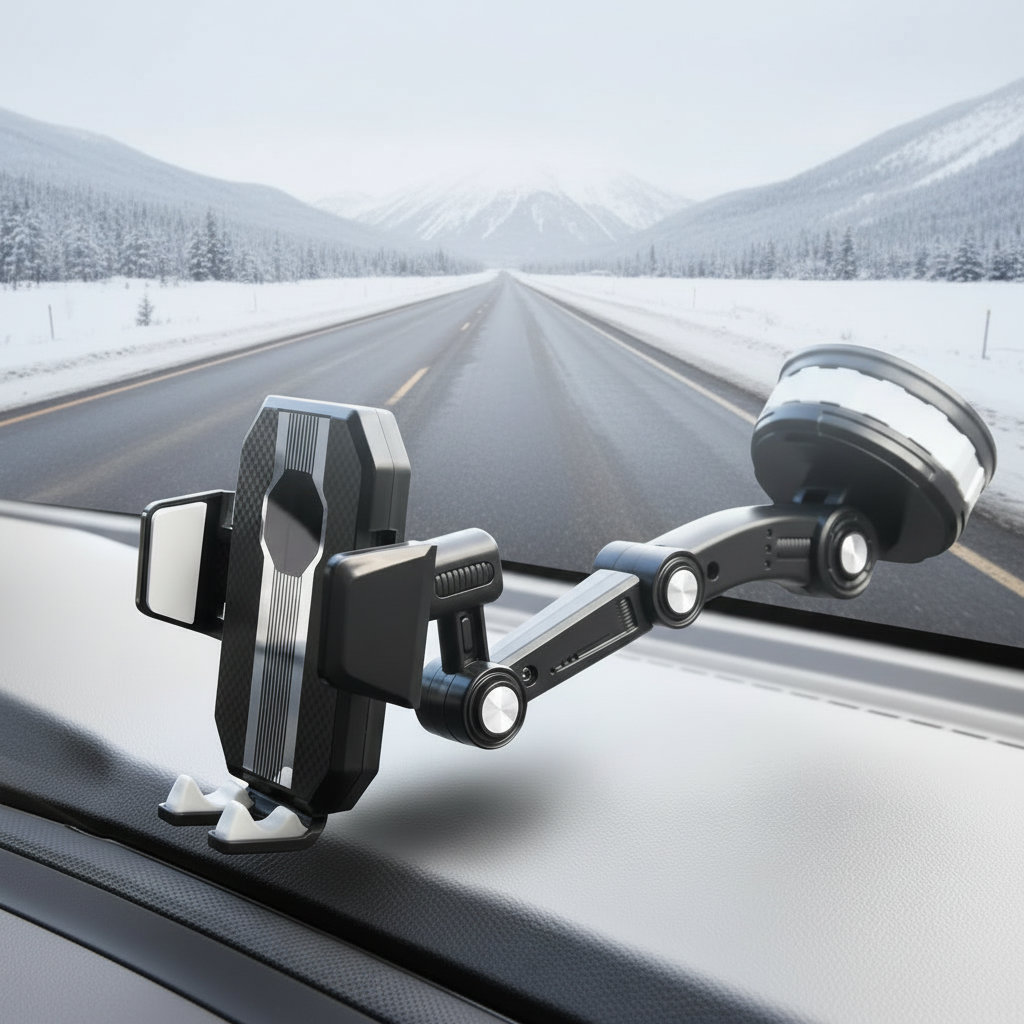 Universal Car Phone Mount with Adjustable 360° Rotation