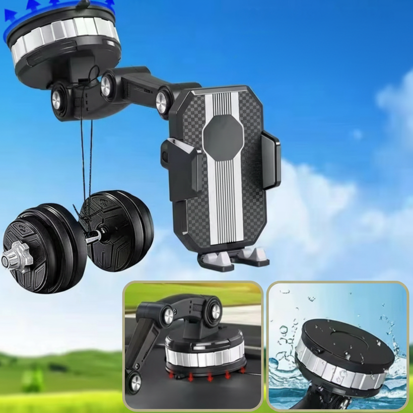Universal Car Phone Mount with Adjustable 360° Rotation
