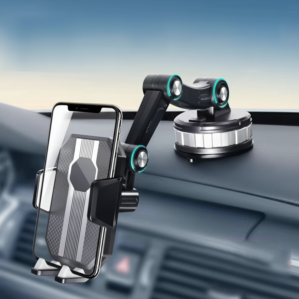 Universal Car Phone Mount with Adjustable 360° Rotation