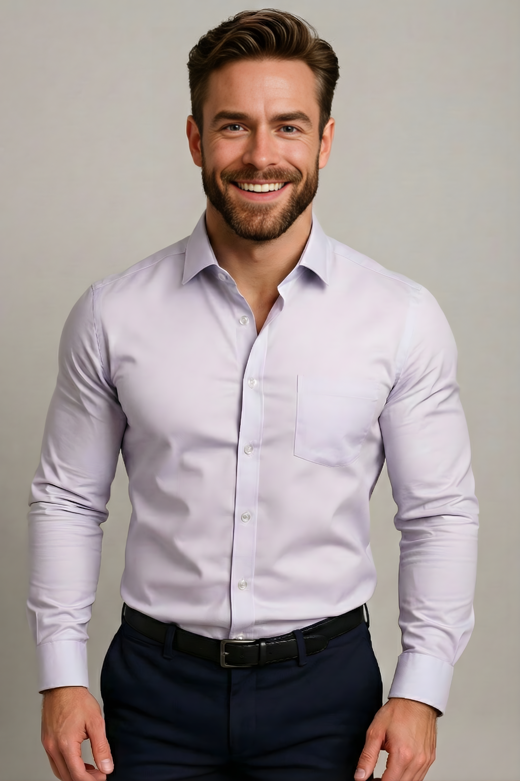 Men's Smart Casual Button-Down Shirt | Long Sleeve