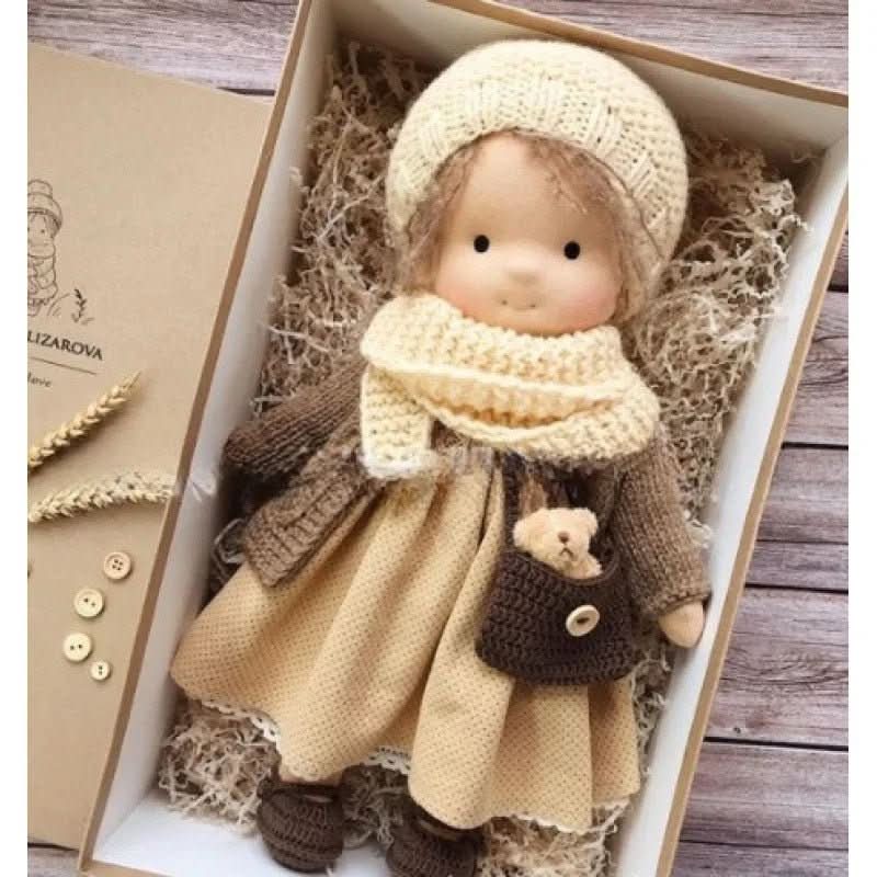 Handmade Waldorf Cotton Doll for Soft, Natural, and Imaginative Play with Timeless Minimalist Charm