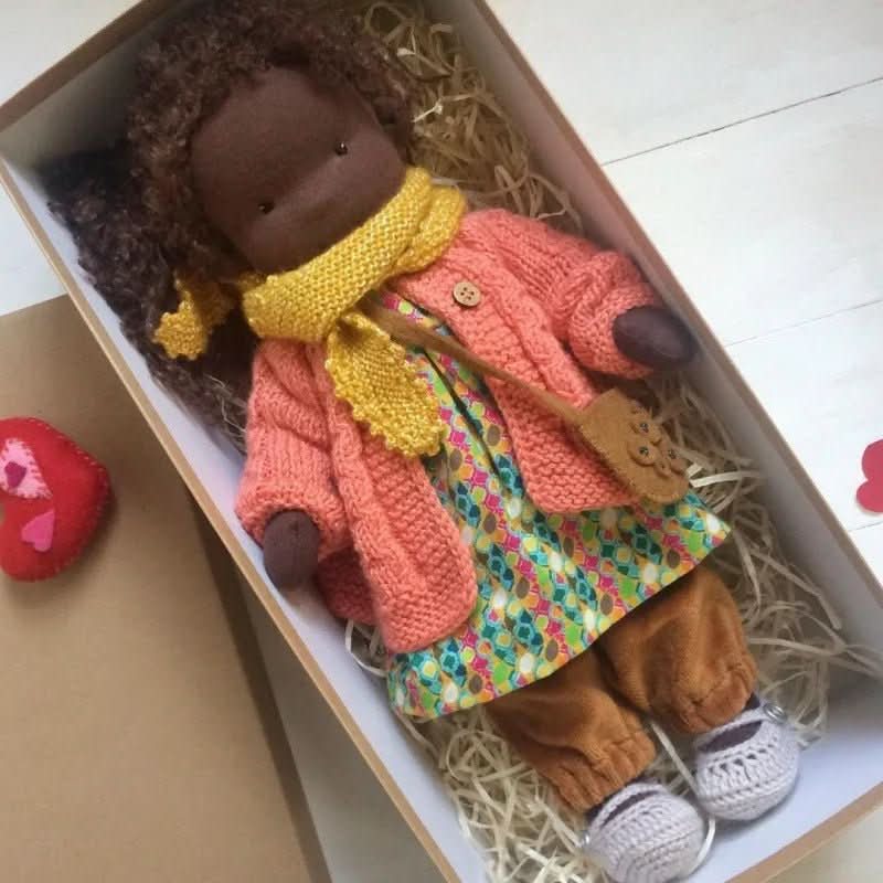 Handmade Waldorf Cotton Doll for Soft, Natural, and Imaginative Play with Timeless Minimalist Charm