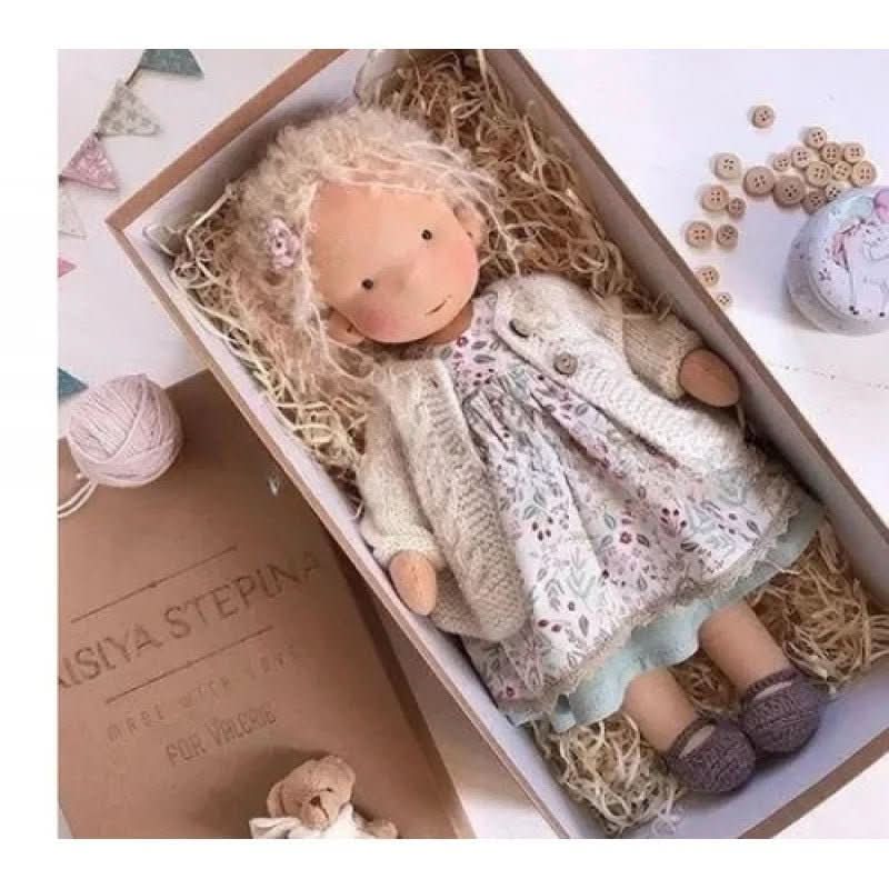 Handmade Waldorf Cotton Doll for Soft, Natural, and Imaginative Play with Timeless Minimalist Charm
