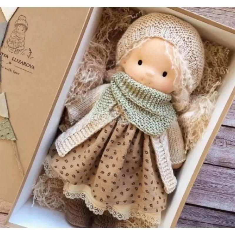 Handmade Waldorf Cotton Doll for Soft, Natural, and Imaginative Play with Timeless Minimalist Charm