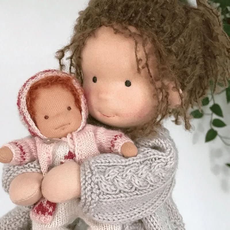 Handmade Waldorf Cotton Doll for Soft, Natural, and Imaginative Play with Timeless Minimalist Charm