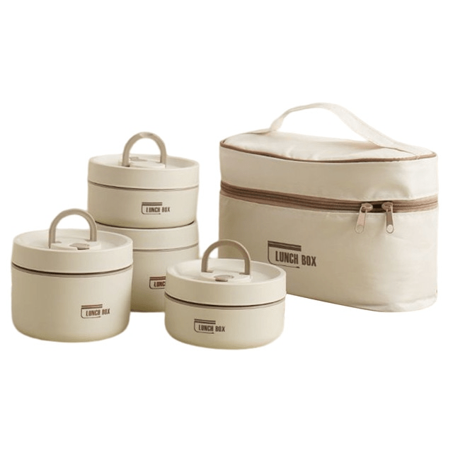 Double-Walled Insulated Lunch Box for Keeping Meals Warm