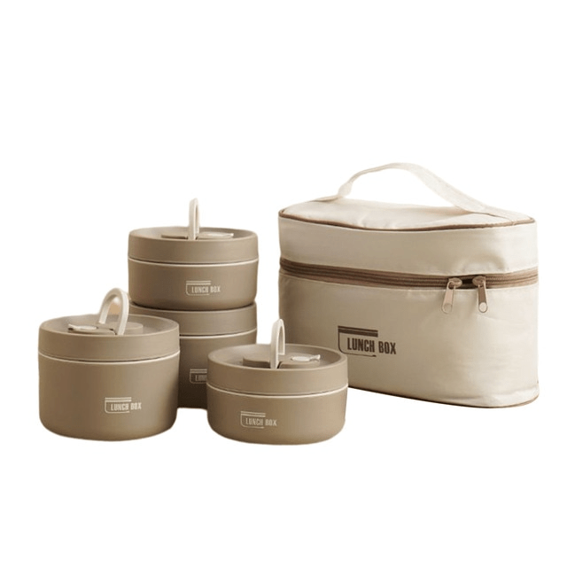 Double-Walled Insulated Lunch Box for Keeping Meals Warm