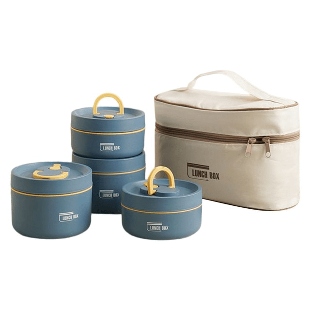 Double-Walled Insulated Lunch Box for Keeping Meals Warm