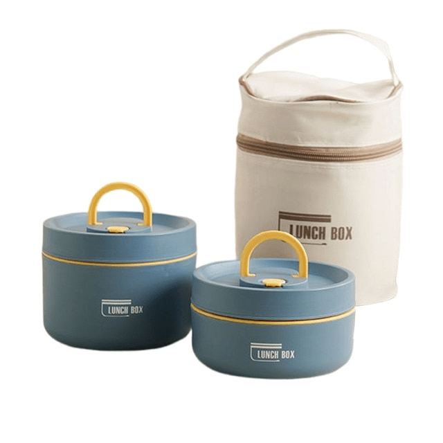 Double-Walled Insulated Lunch Box for Keeping Meals Warm