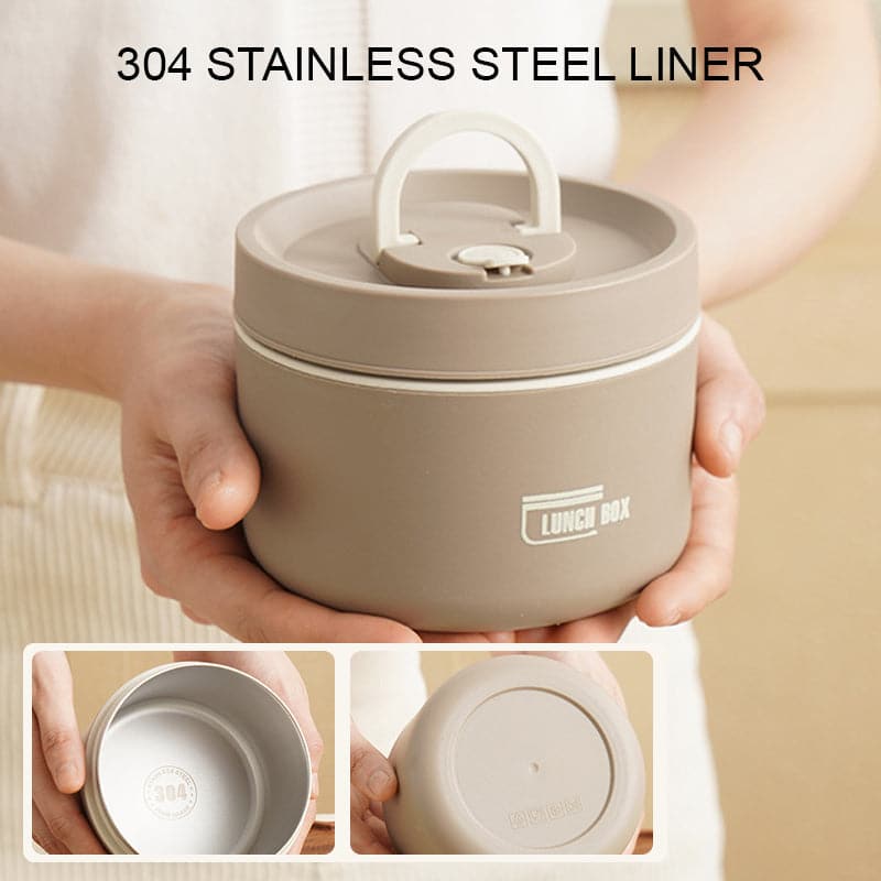 Double-Walled Insulated Lunch Box for Keeping Meals Warm