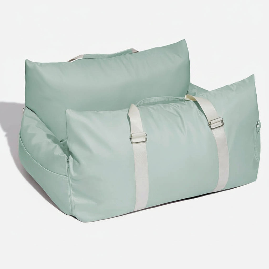 Dog Seat Bed with Safety Belt & Non-Slip Bottom for Comfortable Rides