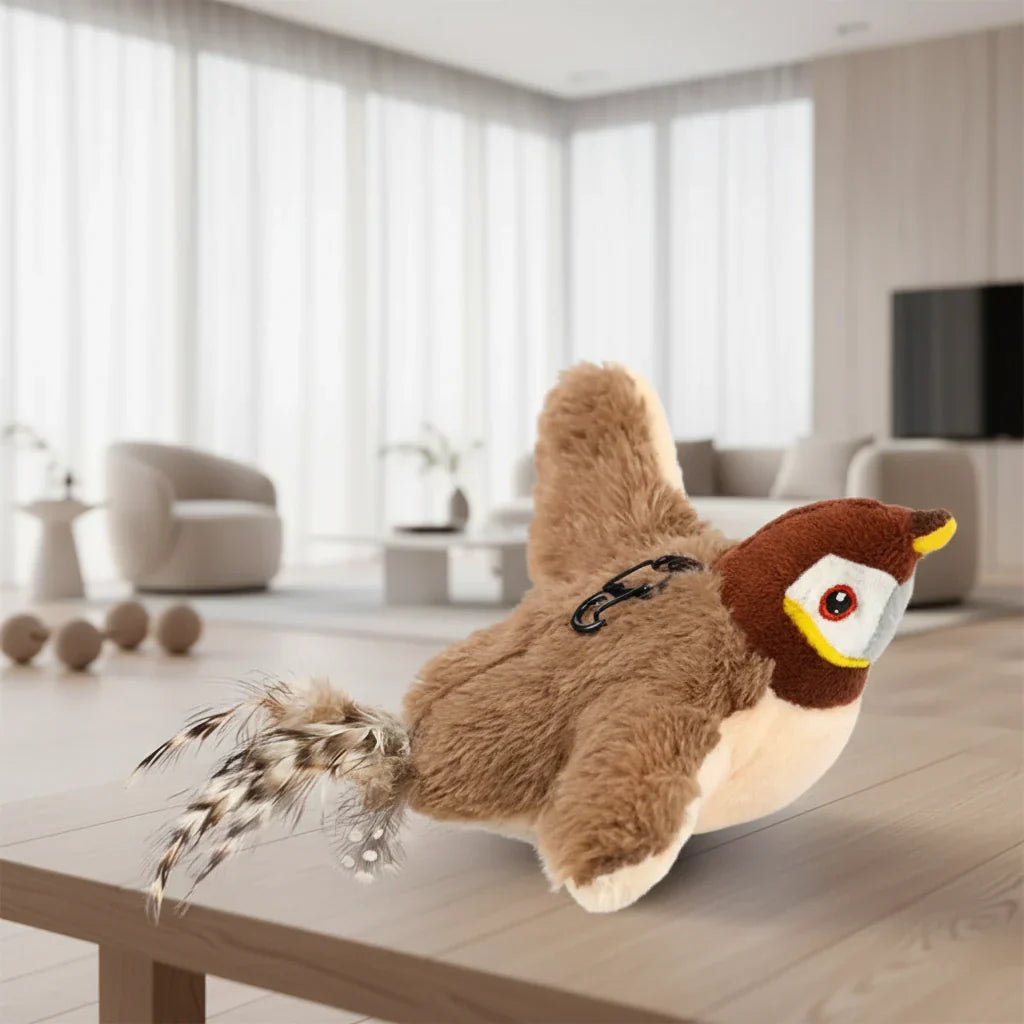 Interactive Plush Toy for Active Cats