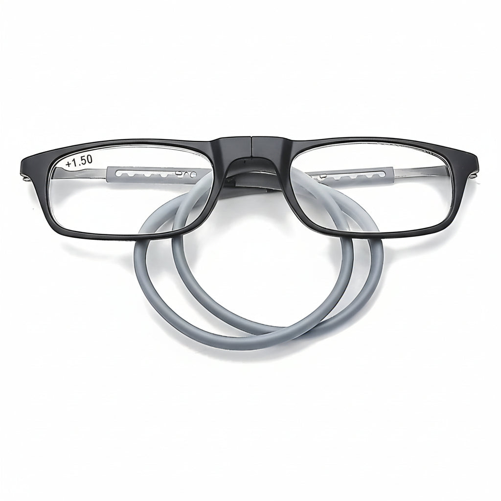 Innovative Magnetic Reading Glasses with Neck-Hanging Comfort Design
