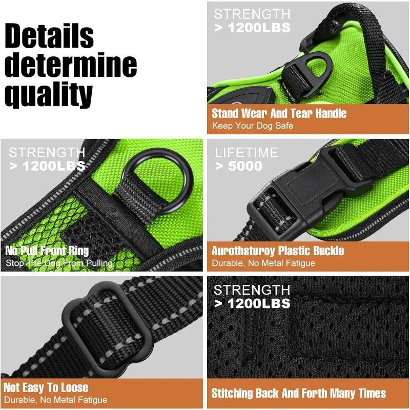 Rechargeable LED Dog Harness for Enhanced Nighttime Safety