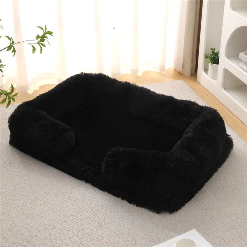 Memory Foam Dog Bed with Plush Side Supports
