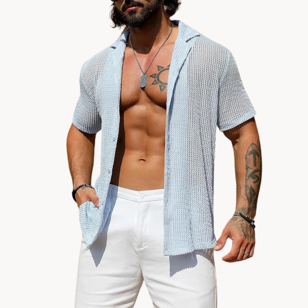 Men's Summer Beach Shirt | Short Sleeve
