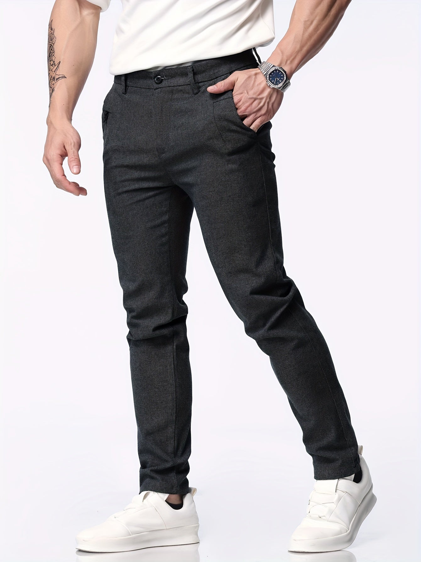 Men's Slim Fit Casual Business Pants | Chino