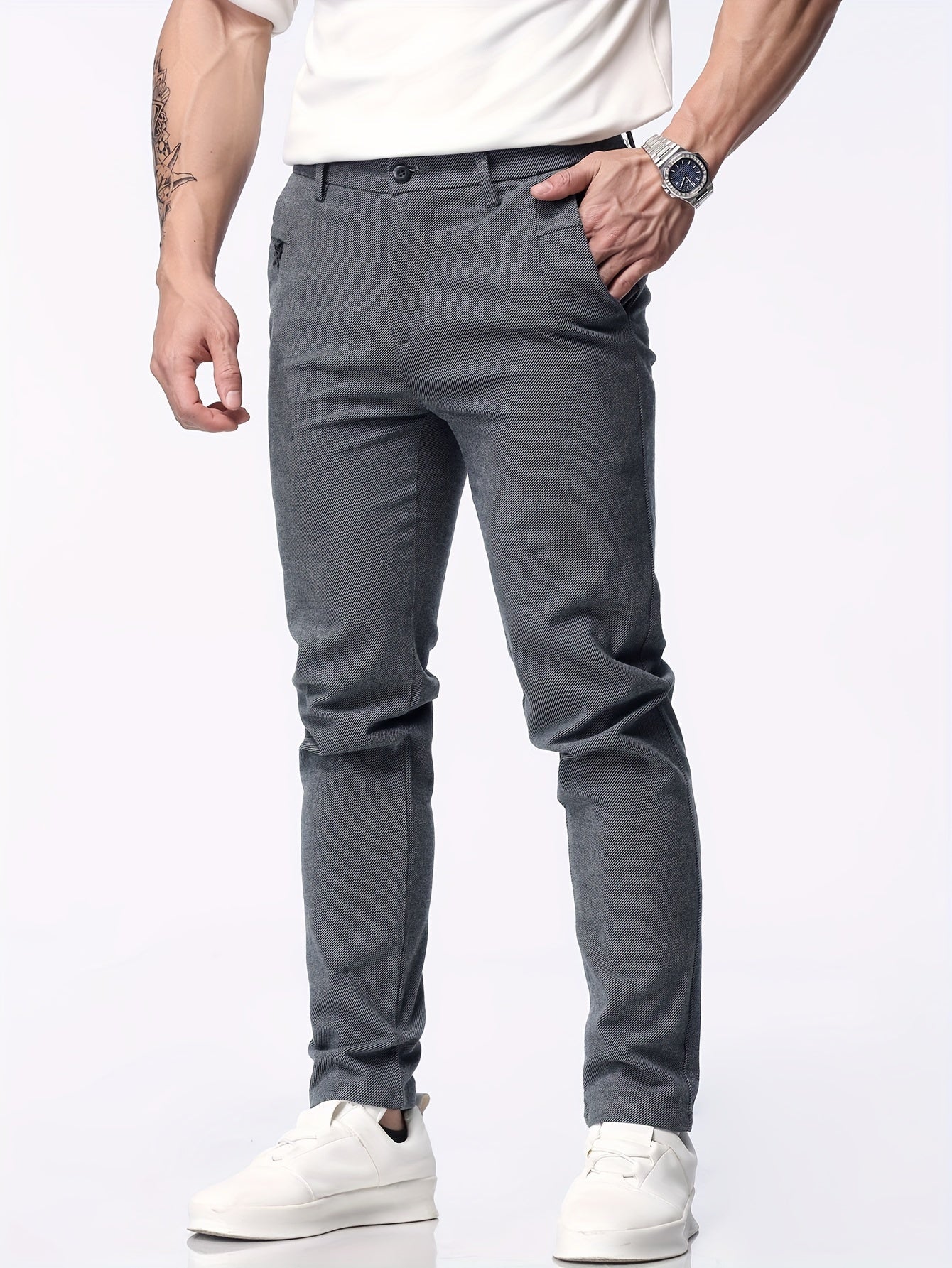 Men's Slim Fit Casual Business Pants | Chino