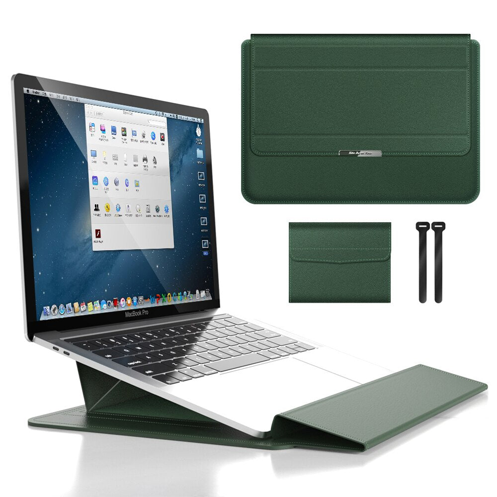 Adjustable Laptop Stand & Sleeve – Enhanced Ergonomic Comfort for Work