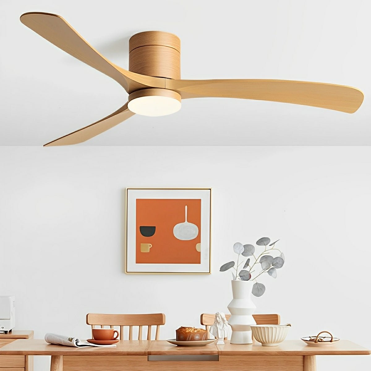 Modern Ceiling Fan with LED – Quiet Comfort and Contemporary Lighting