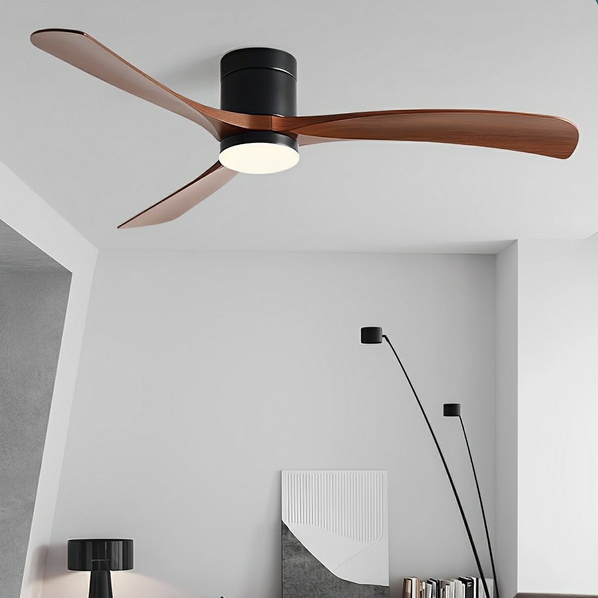 Modern Ceiling Fan with LED – Quiet Comfort and Contemporary Lighting