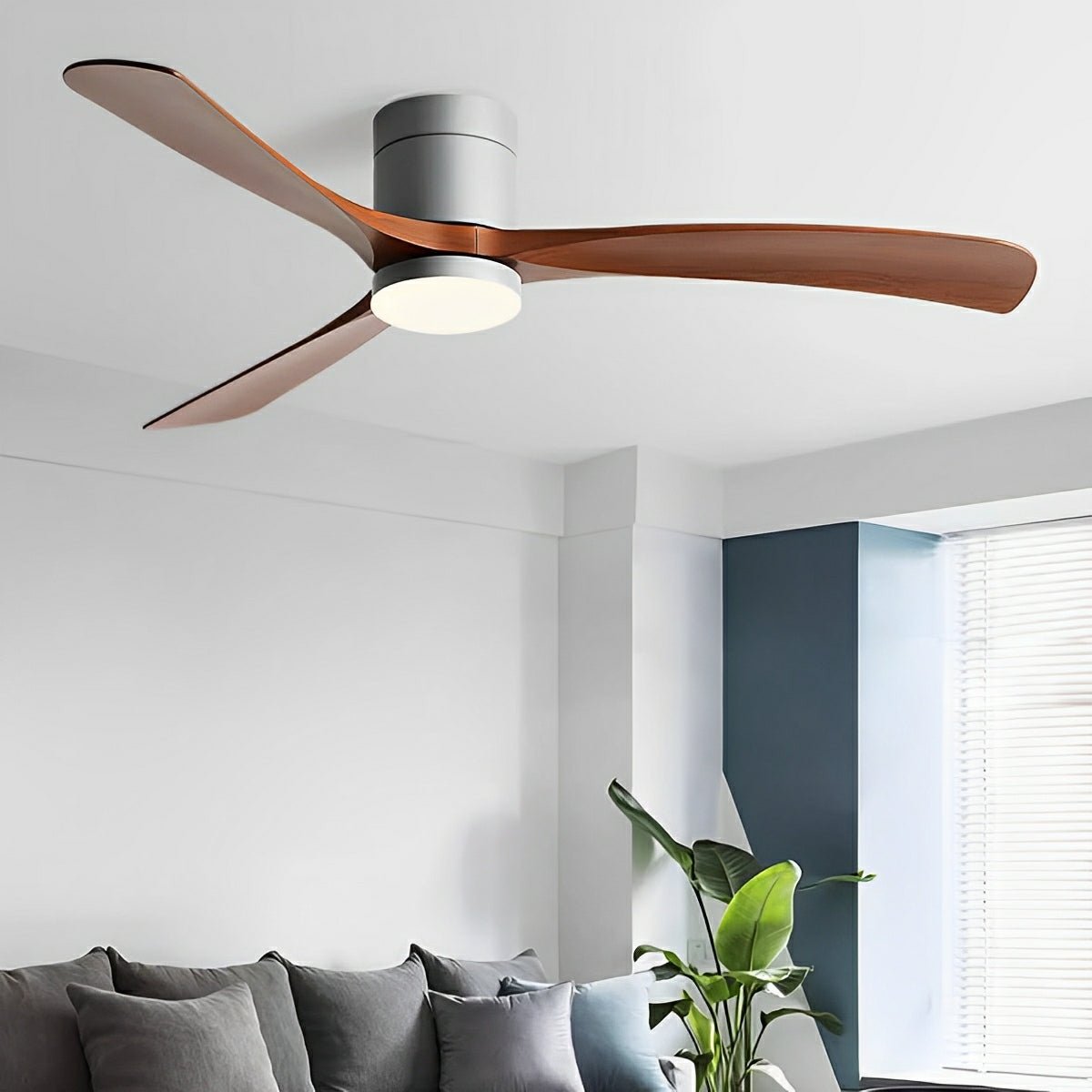 Modern Ceiling Fan with LED – Quiet Comfort and Contemporary Lighting