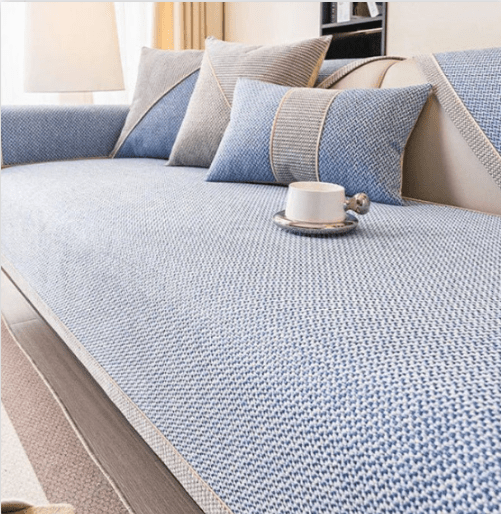 Cotton Linen Sofa Throw for Furniture Protection and Everyday Comfort