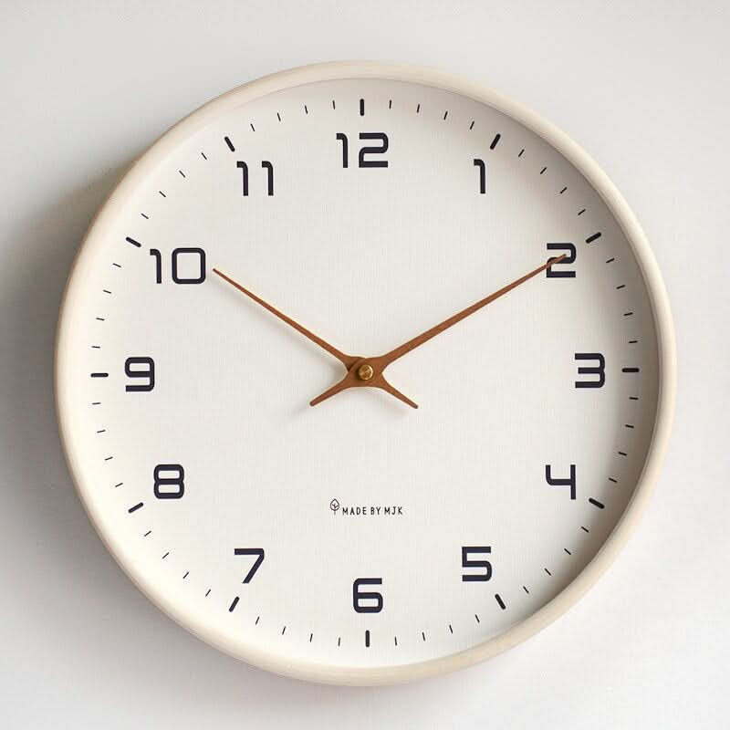 Modern Silent Wooden Wall Clock with Minimalist Scandinavian Design for Serene, Stylish Interiors