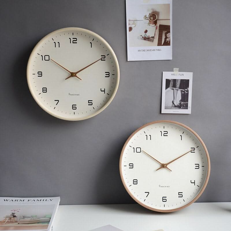 Modern Silent Wooden Wall Clock with Minimalist Scandinavian Design for Serene, Stylish Interiors