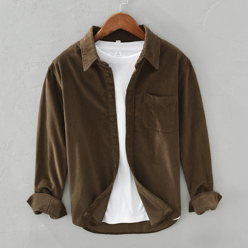 Men's Cord Shirt | Long Sleeve