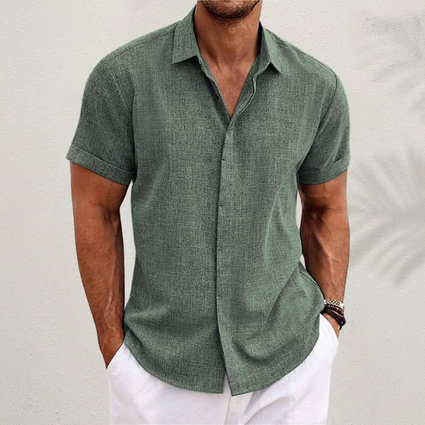 Men's Linen Shirt | Short Sleeve