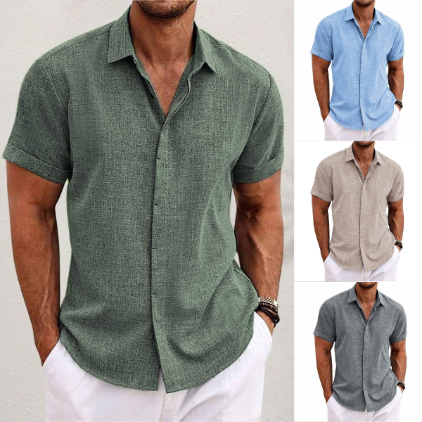 Men's Linen Shirt | Short Sleeve