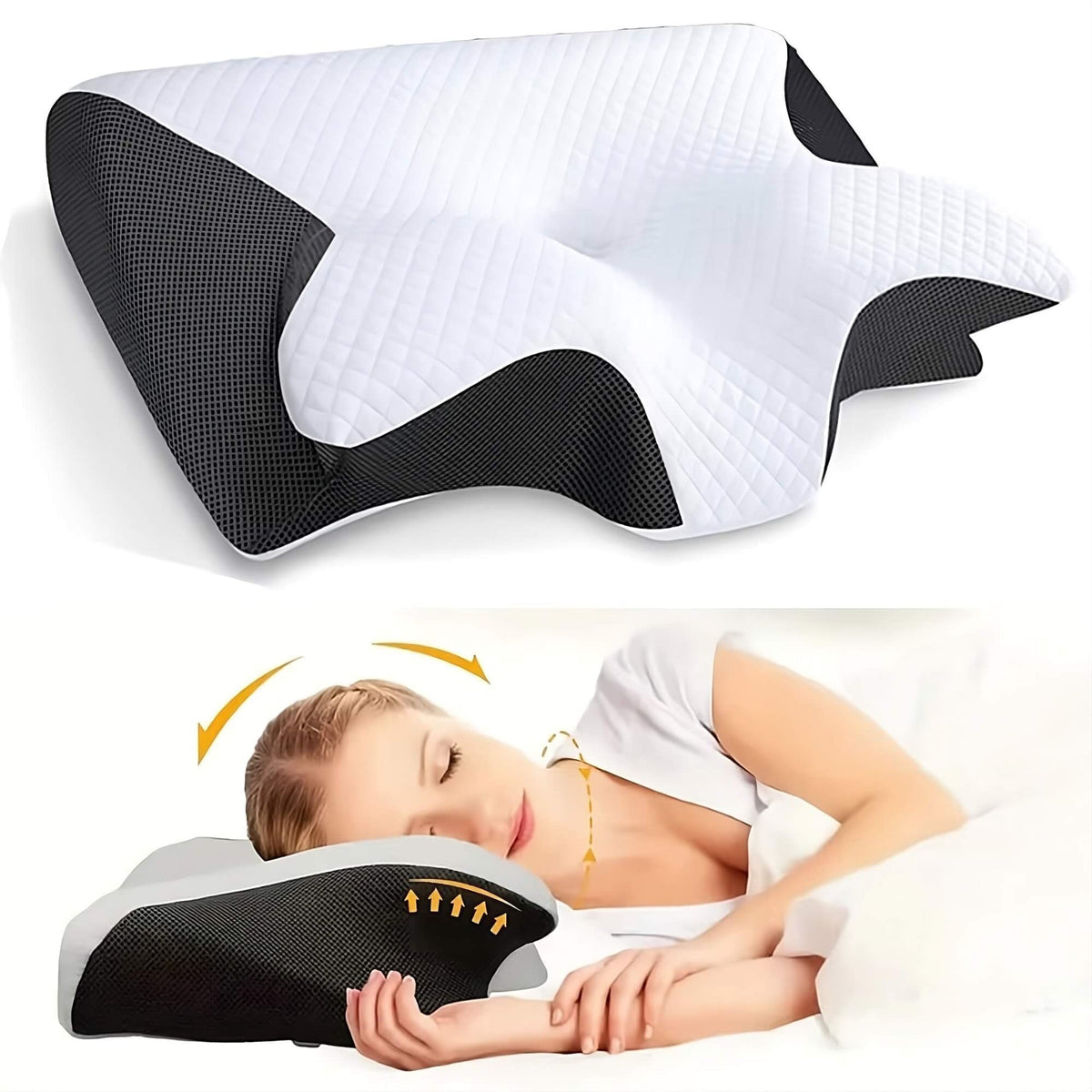 Orthopedic Memory Foam Pillow for Neck Support and Comfort