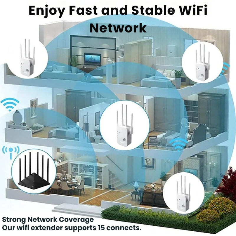 Outdoor WiFi Range Extender and Repeater for Gardens, Home Offices, Yards, and Outdoor Living Spaces