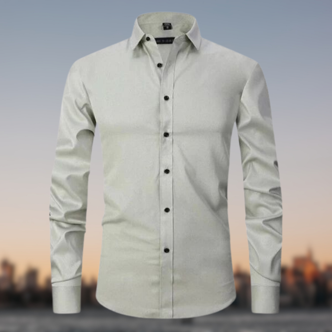 Men's Elegant Stretch Shirt | Long Sleeve