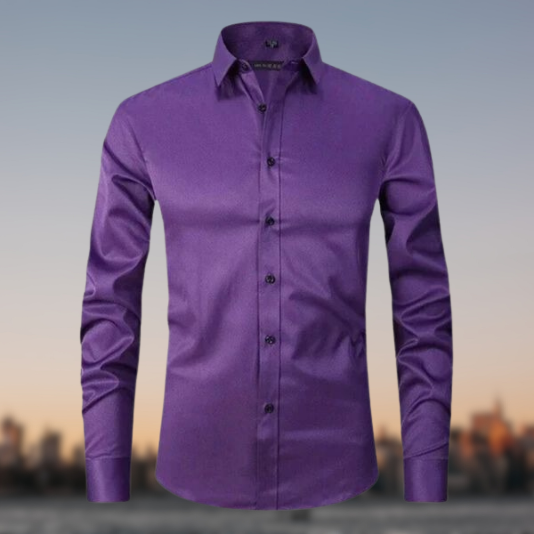 Men's Elegant Stretch Shirt | Long Sleeve