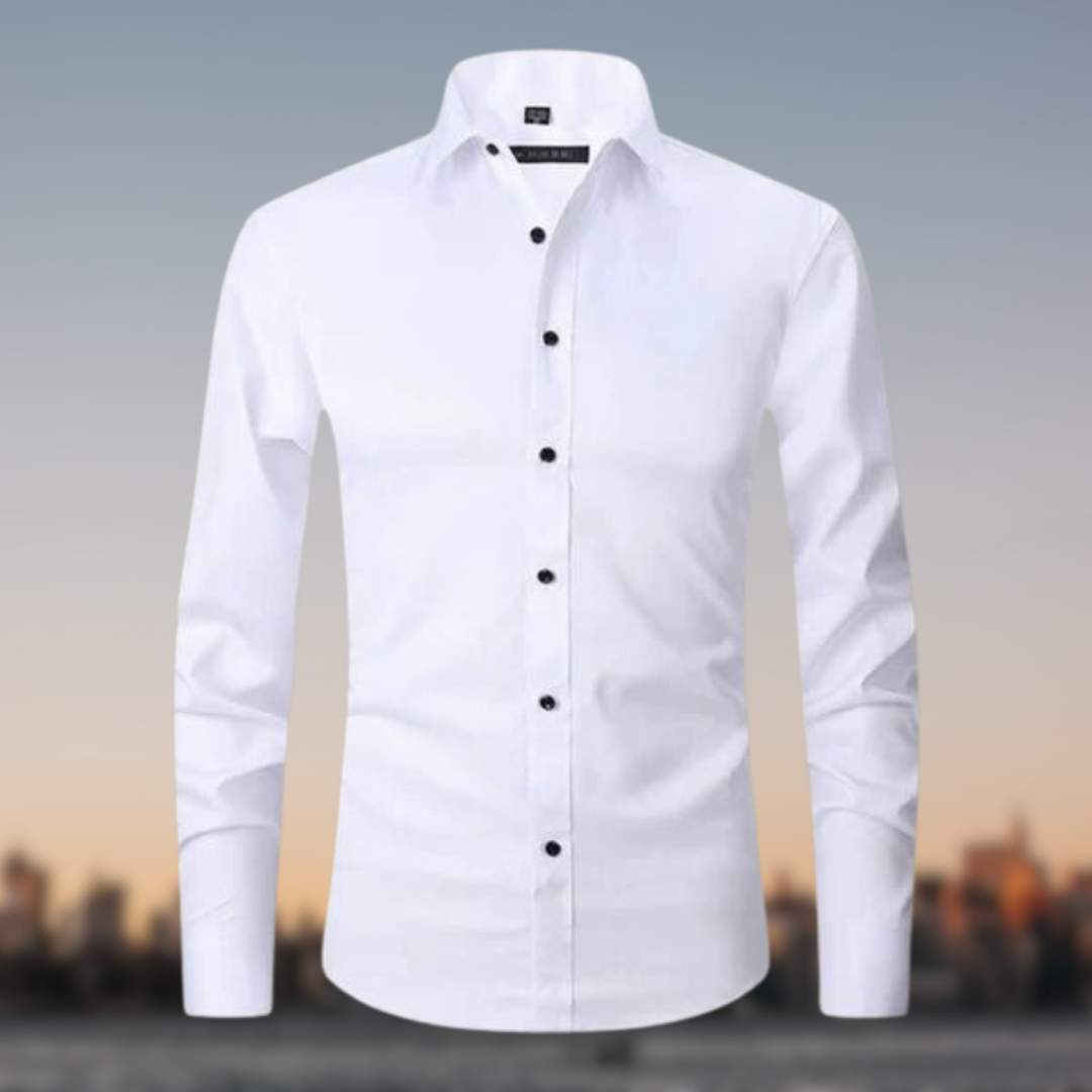 Men's Elegant Stretch Shirt | Long Sleeve